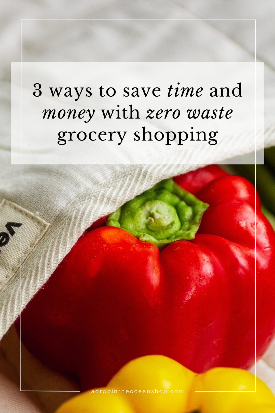 A Drop in the Ocean Zero Waste Blog: 3 Ways to Save Time and Money with Zero Waste Grocery Shopping