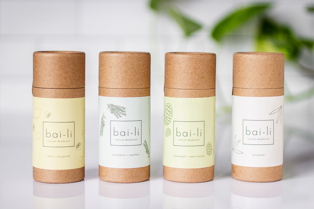 Zero Waste, Natural Baking Soda-Free Deodorant - available in 4 scents