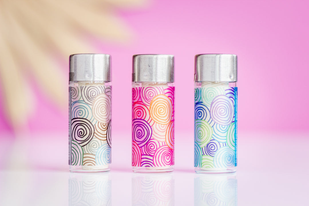 A Drop in the Ocean Zero Waste Refillable Silk Dental Floss in Glass Canisters with Stainless Steel Caps