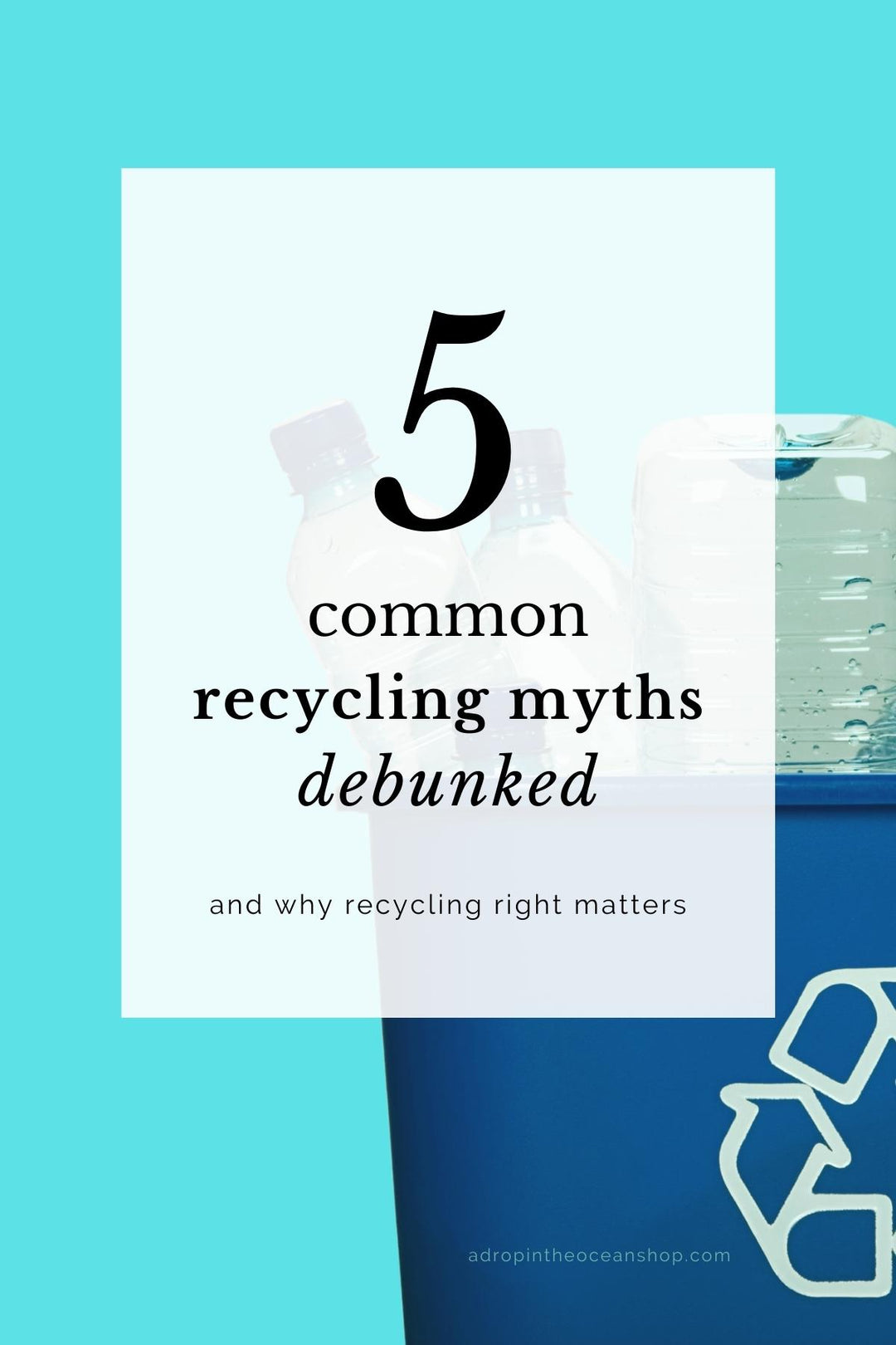 A Drop in the Ocean Online Zero Waste Store Blog: 5 Common Recycling Myths Debunked