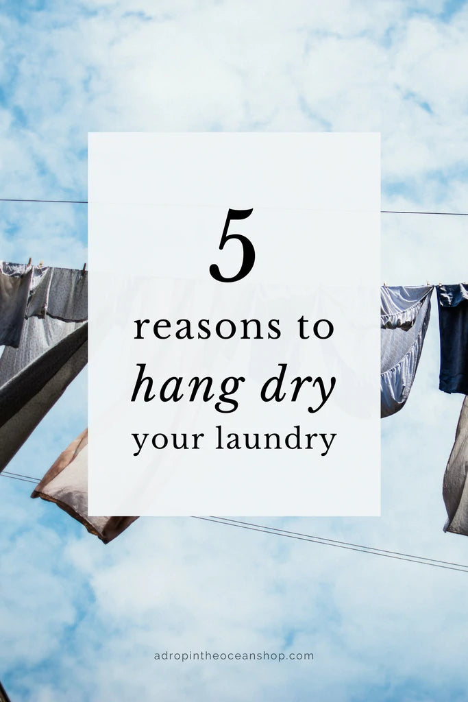 A Drop in the Ocean Tacoma Zero Waste Sustainable Living Blog 5 Reasons to Hang Dry Laundry