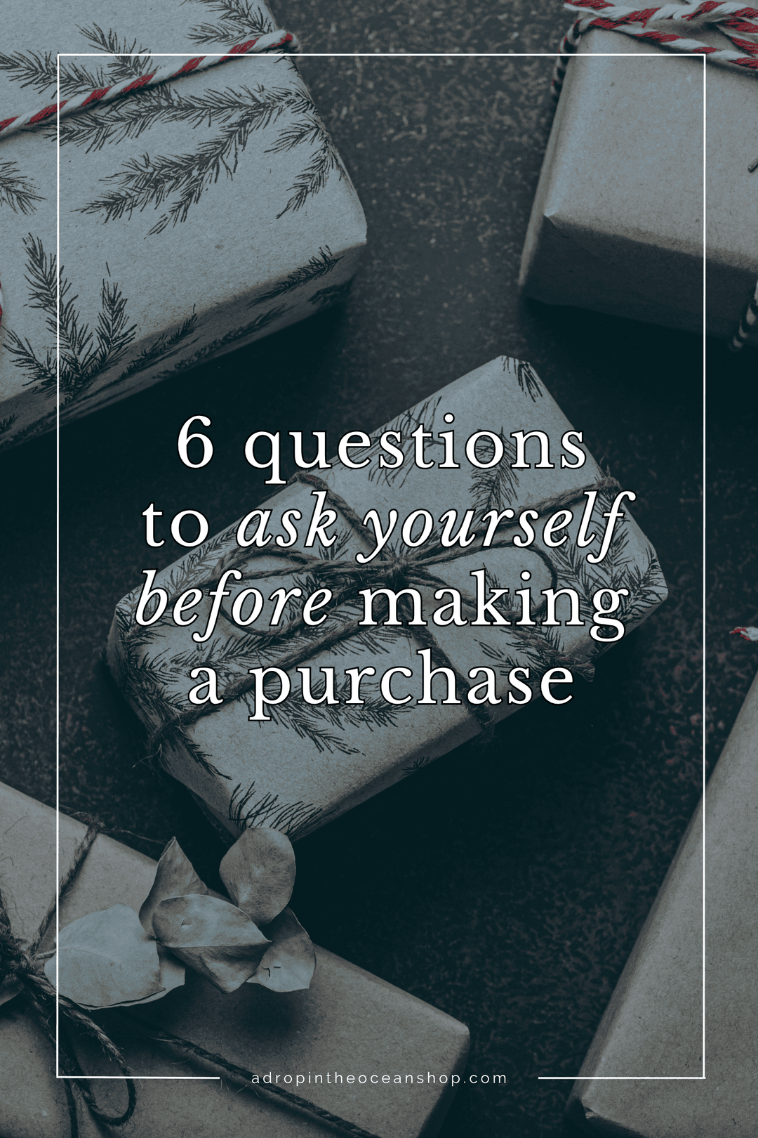 A Drop in the Ocean Zero Waste Blog: 6 Questions to Ask Yourself Before Making a Purchase