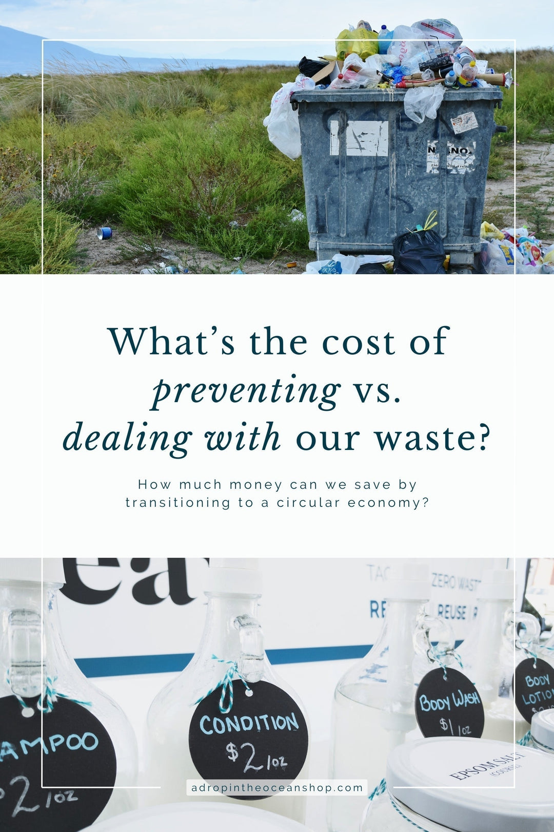 A Drop in the Ocean Zero Waste Blog: What's the Cost of Preventing vs. Dealing With Our Waste?