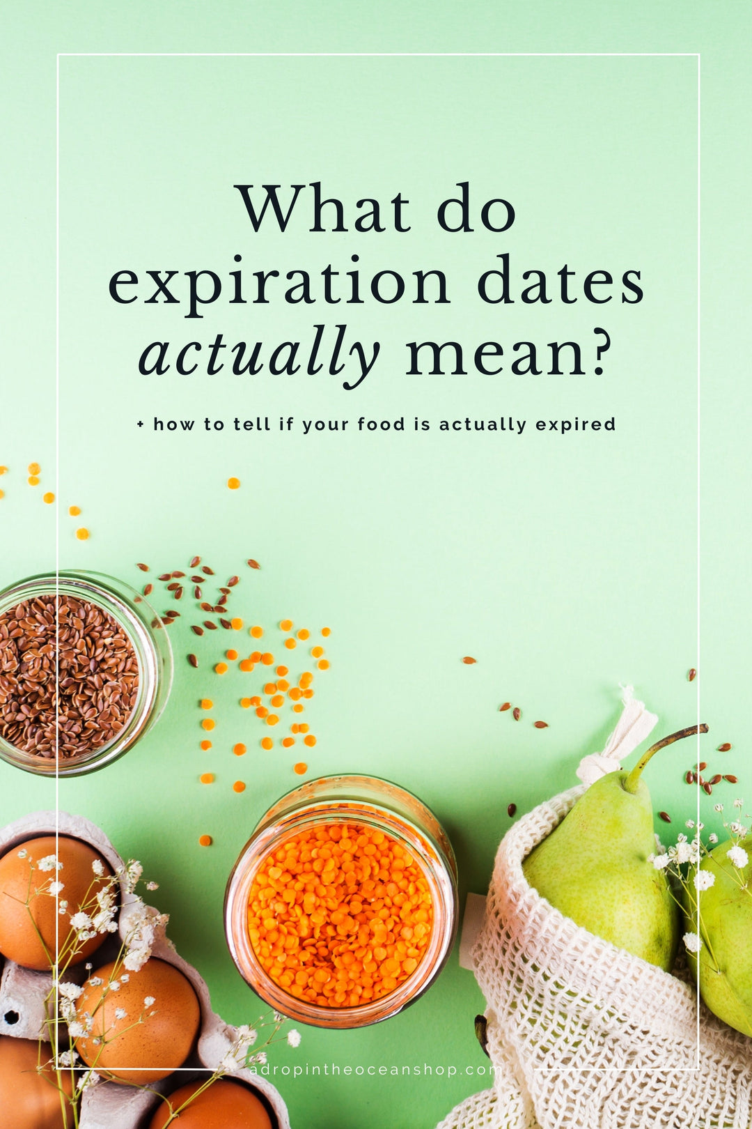 A Drop in the Ocean Zero Waste Blog: What do expiration dates actually mean? Plus how to tell if your food is actually expired.