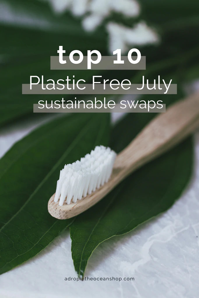 A Drop in the Ocean Sustainable Living Zero Waste Plastic Free Blog Top 10 Swaps for Plastic Free July (and all year long)