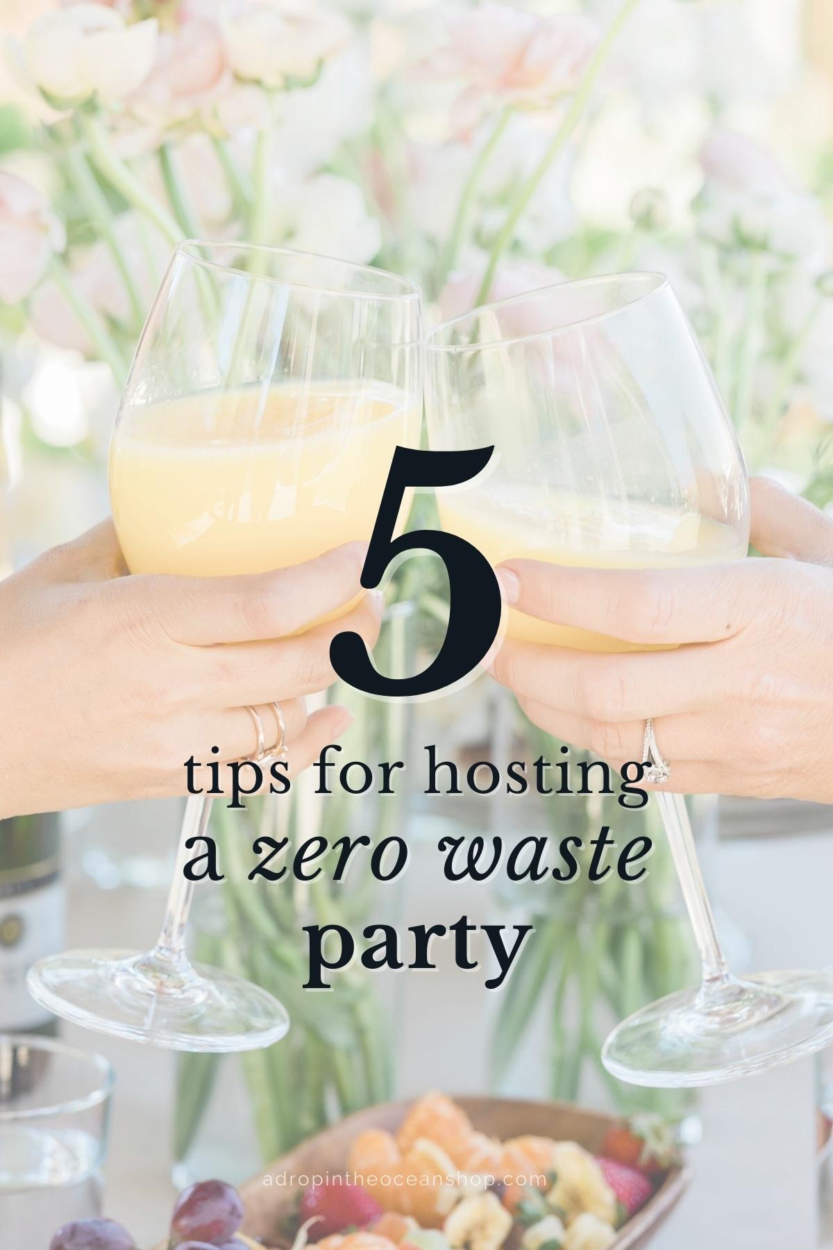 A Drop in the Ocean 5 Tips for Hosting a Zero Waste Party