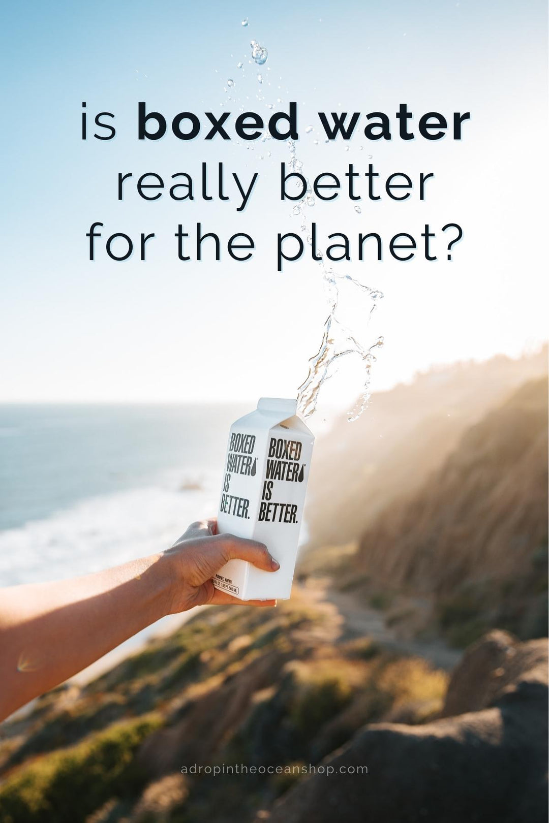 A Drop in the Ocean Zero Waste Store Is boxed water really better for the planet?
