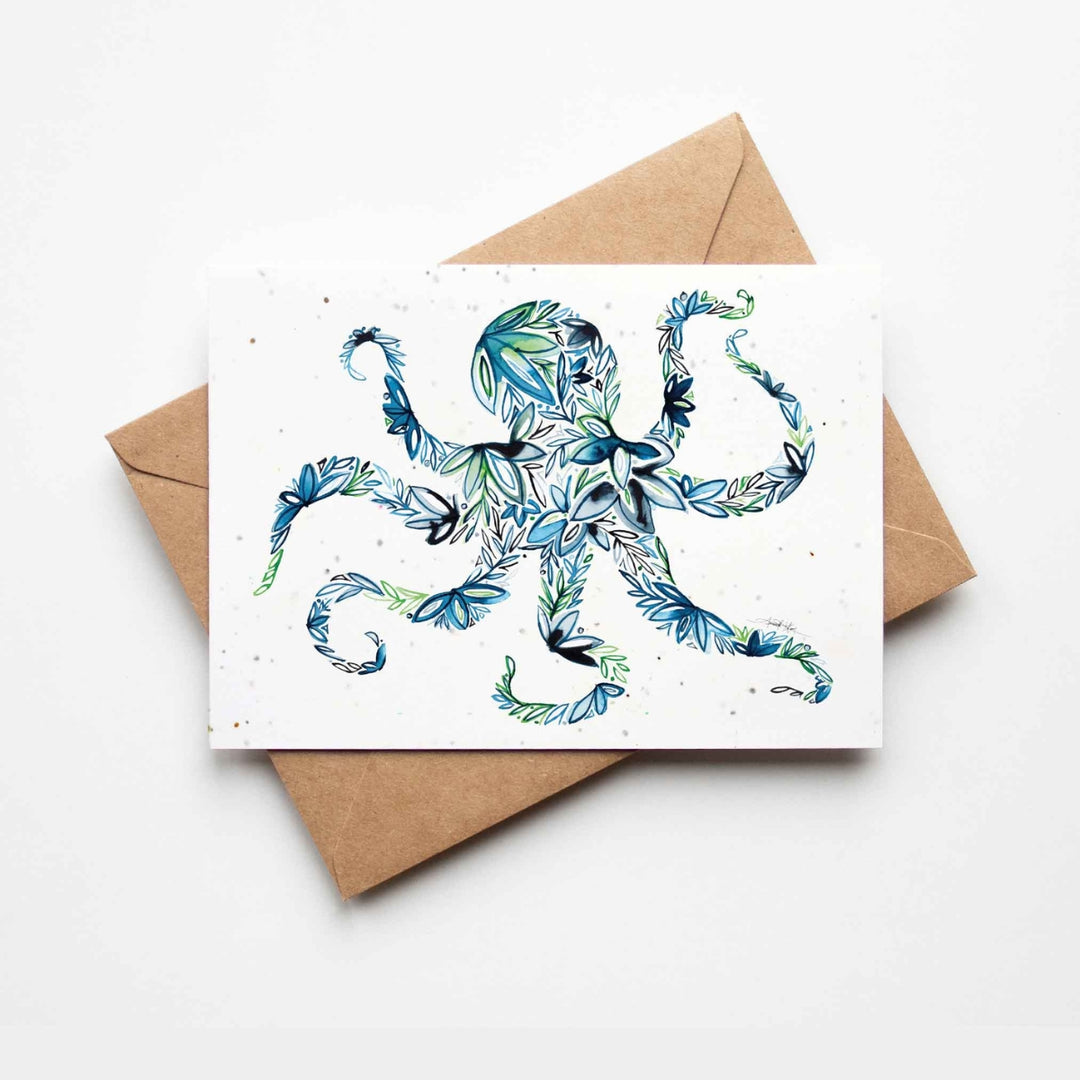 Plantable Seed Paper Greeting Cards (Sea)
