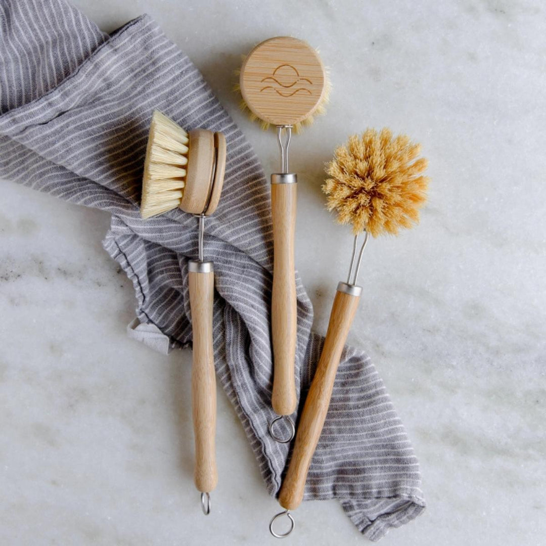 Bamboo Long-Handled Dish Brush