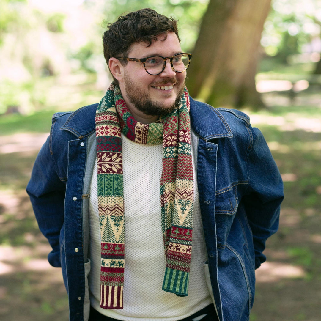 Recycled Fiber Knit Scarf