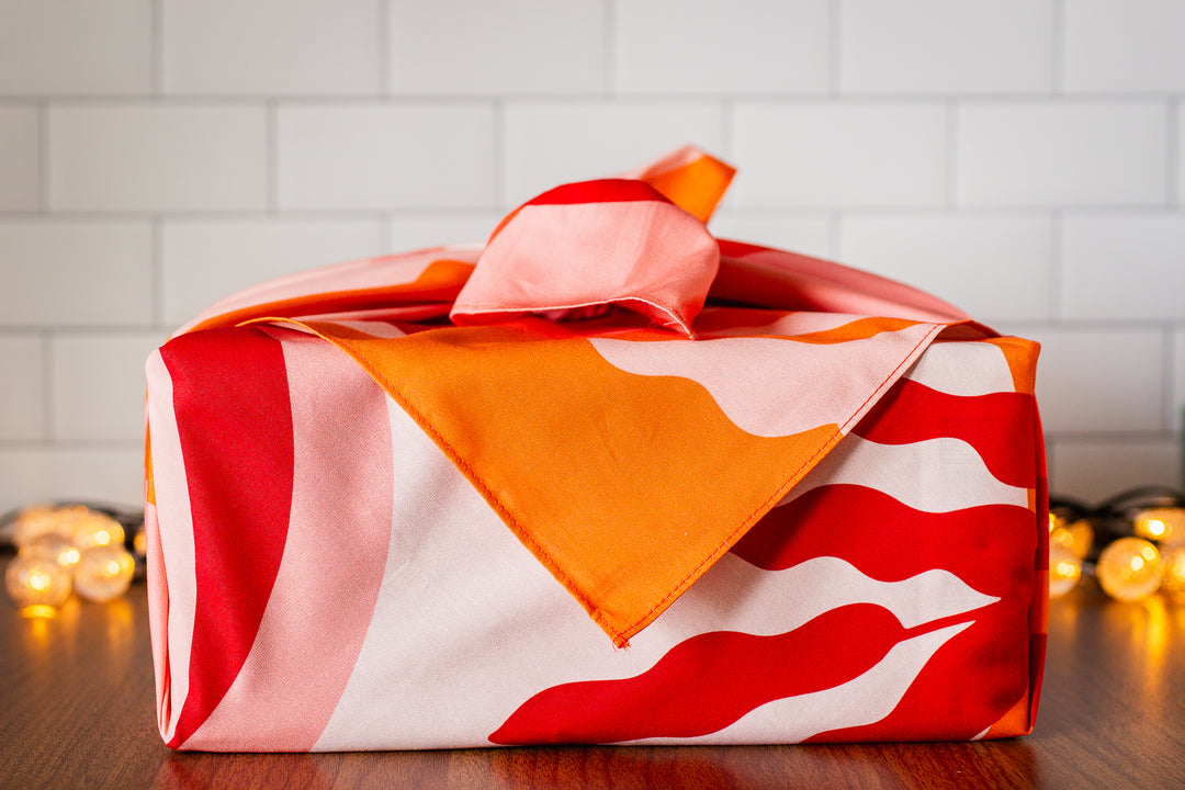 A Drop in the Ocean Tacoma Zero Waste Store: Organic Cotton Furoshiki Gift Wrap - Cleanse, front