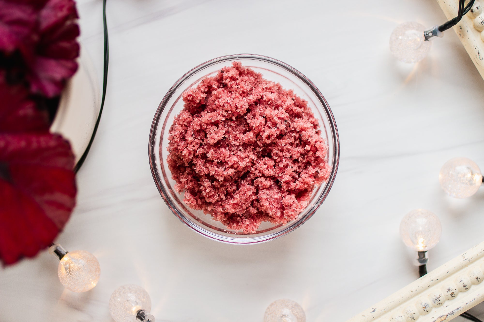  Zero Waste Body Scrub - Dragonfruit Scent - Flat Lay