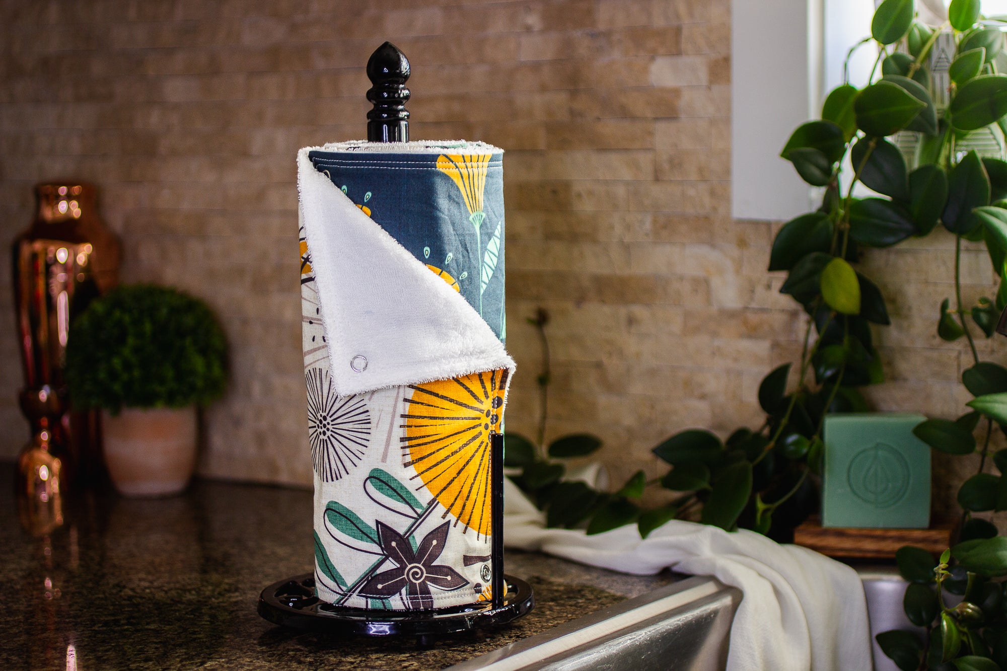 Artistic paper towel discount holder