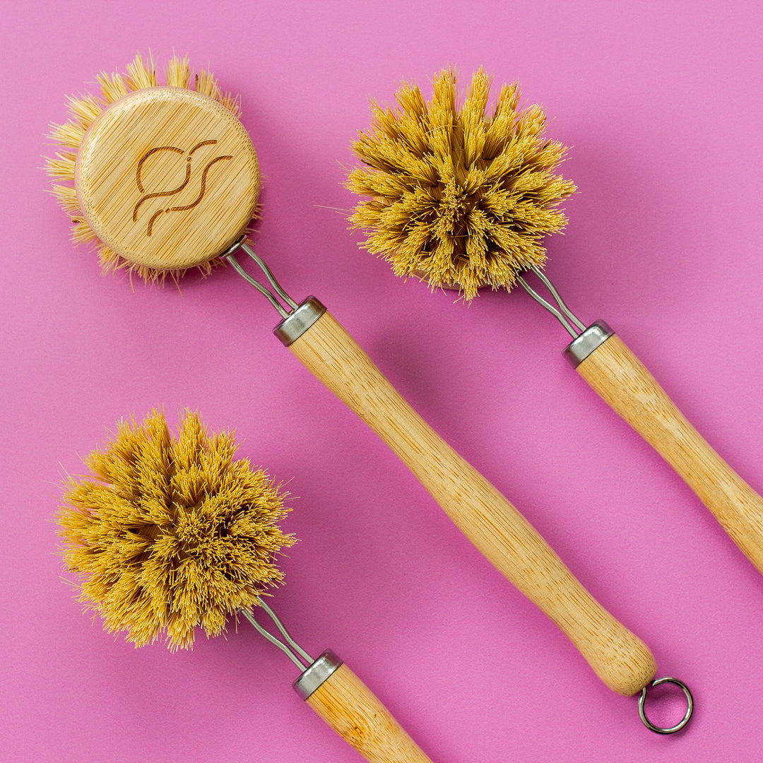 Bamboo Long-Handled Dish Brush