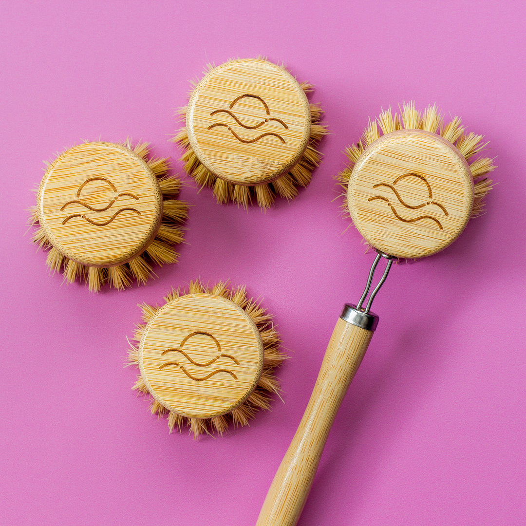 Bamboo Long-Handled Dish Brush