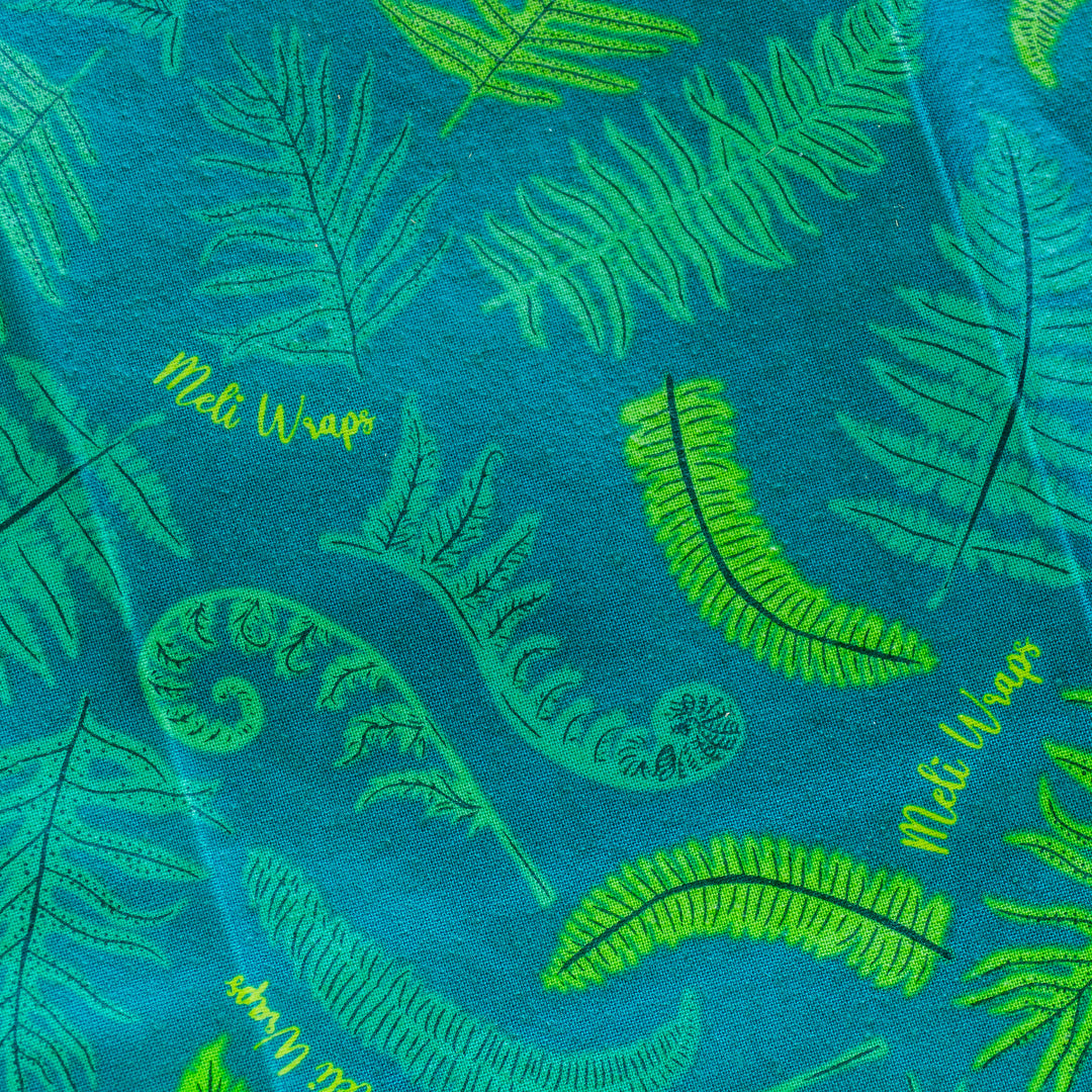 reusable beeswax food wraps, "in the jungle" print