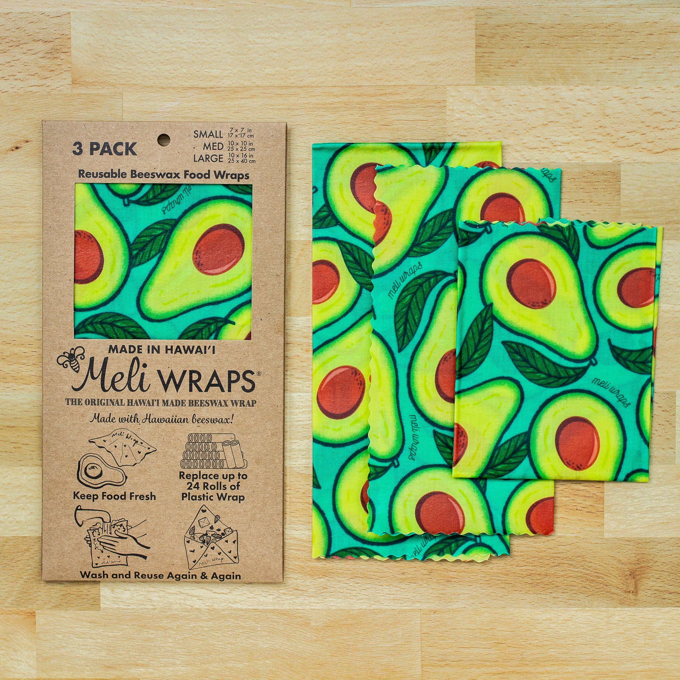 Meli Wraps Beeswax Food Wraps - Thumbnail 3