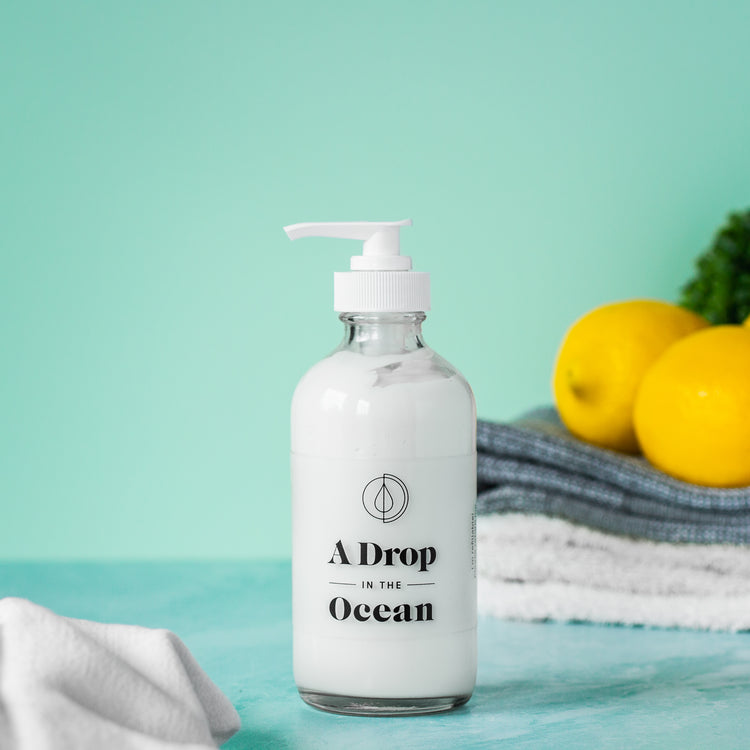 Refillable Body Lotion - Lemon Drop scent - New Bottle - 8oz