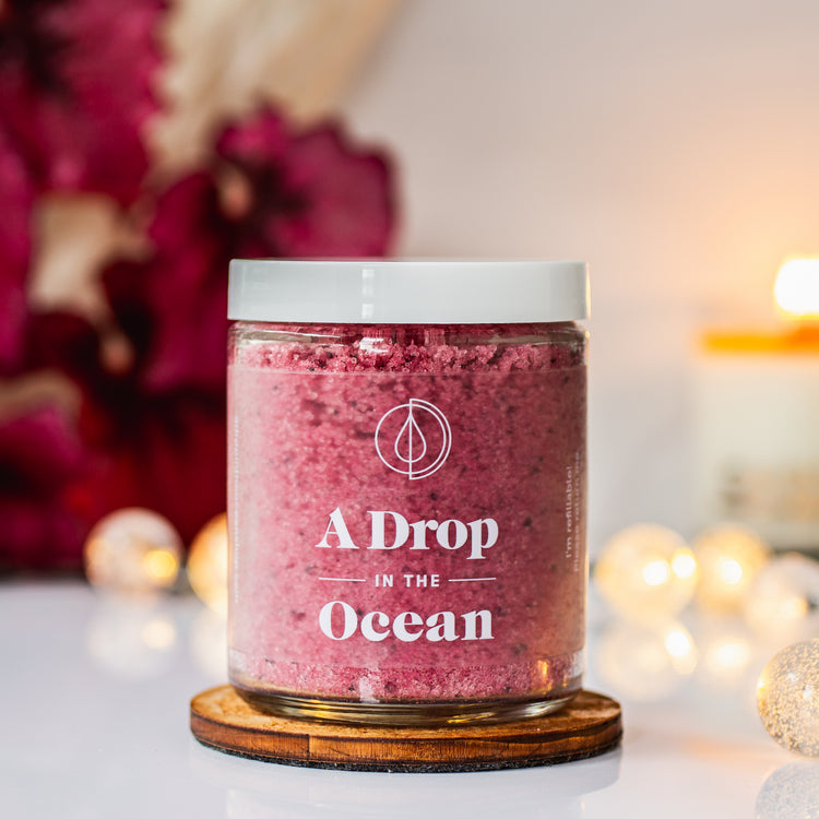  Zero Waste Body Scrub - Dragonfruit Scent - 8oz jar