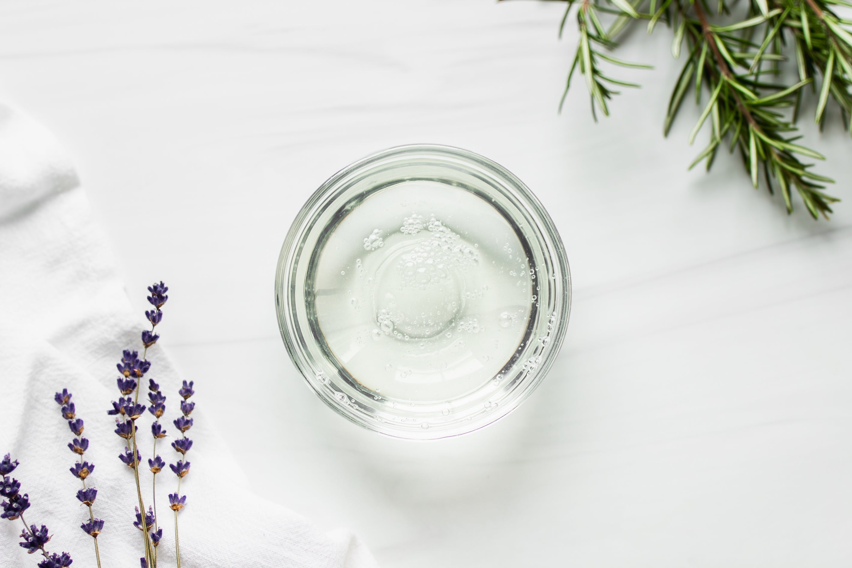 Refillable Hand Soap - Lavender Rosemary scent - Flat Lay