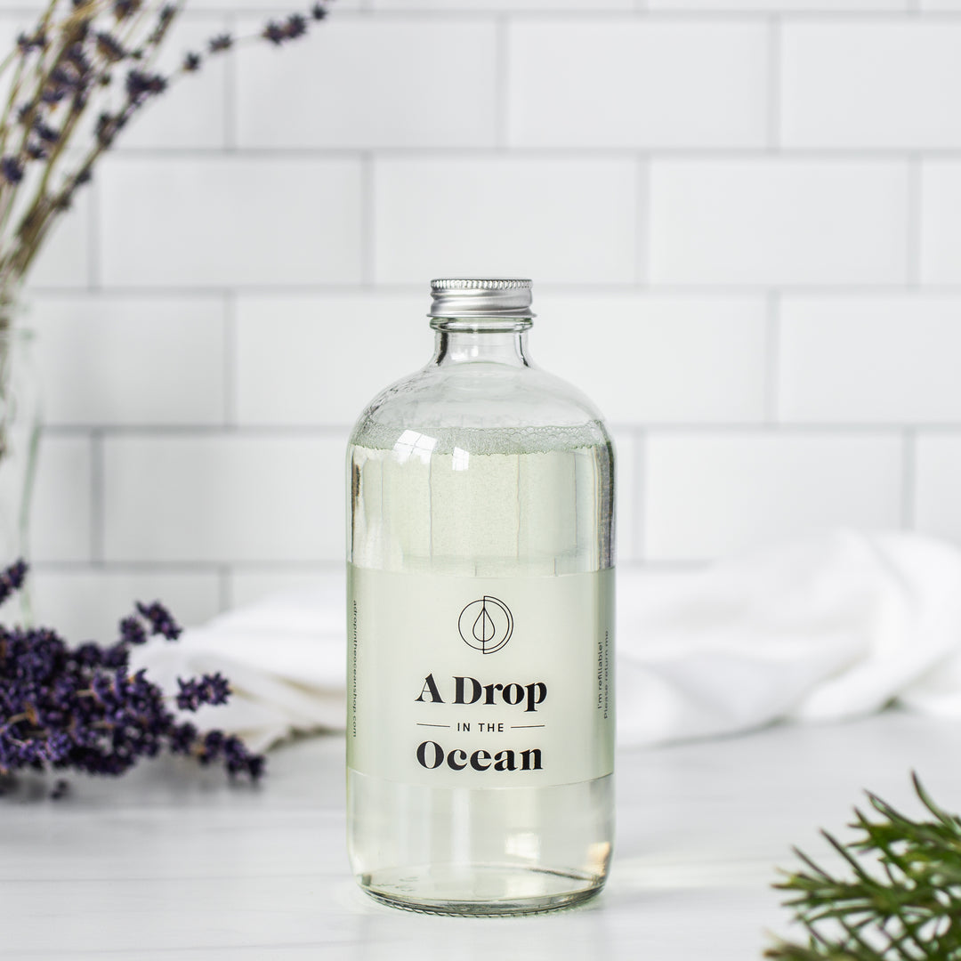 Refillable Liquid Hand Soap - Lavender Rosemary scent - Refill Bottle - 16oz