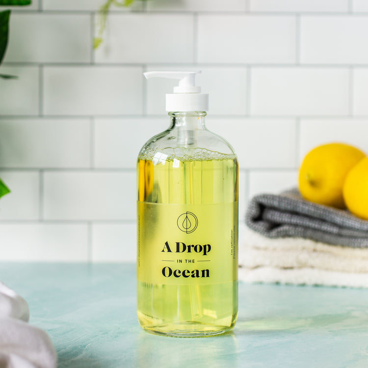Refillable Liquid Hand Soap - Lemon Drop scent - New Bottle - 16oz