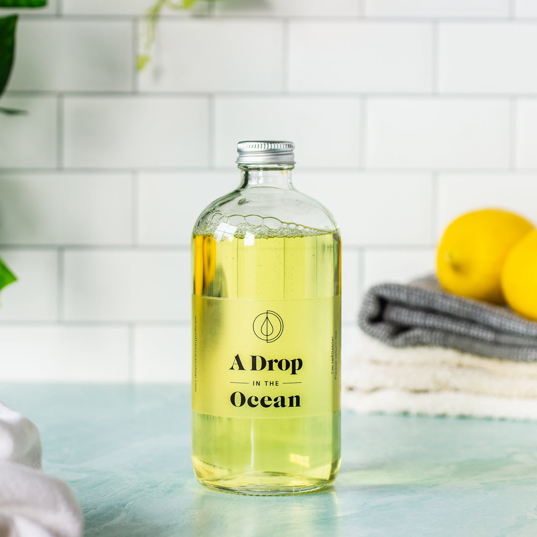 Refillable Liquid Hand Soap - Lemon Drop scent - Refill Bottle - 16oz