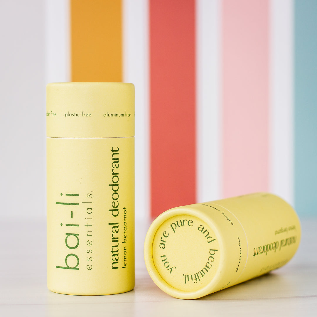Bai-Li Essentials Natural Deodorant without Baking Soda - Lemon Bergamot scent