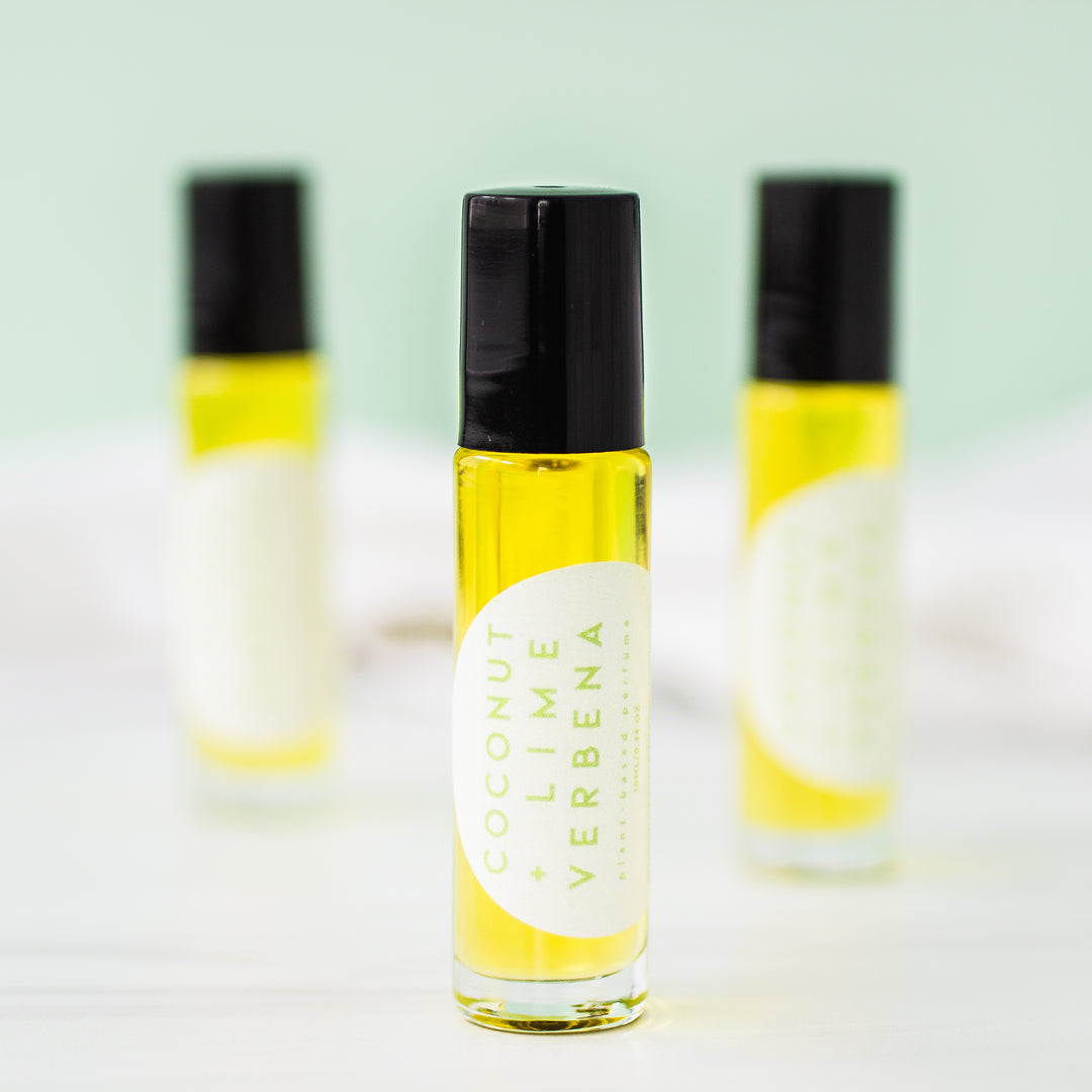 Natural Perfume Rollers - Coconut + Lime Verbena