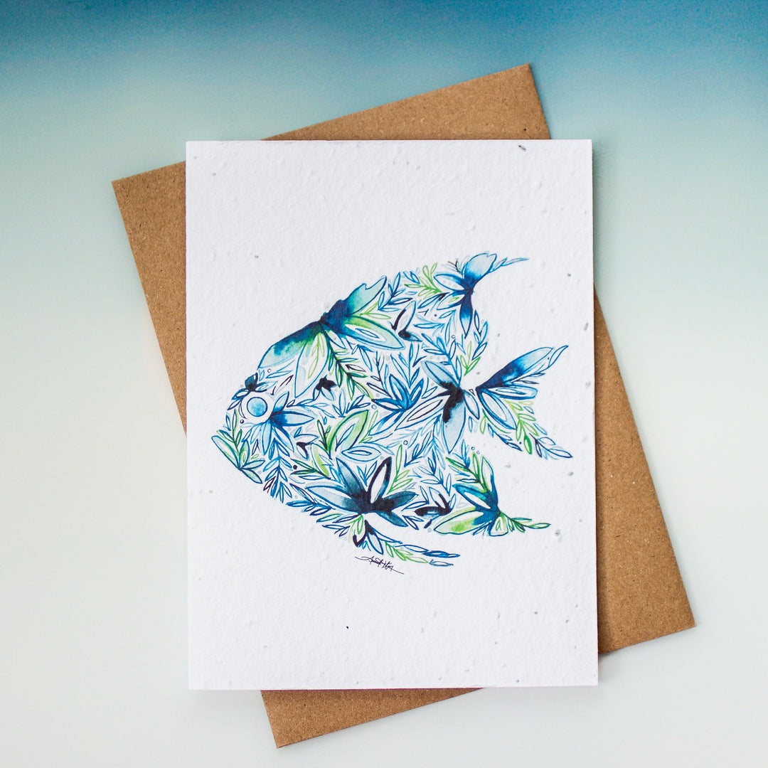 Plantable Seed Paper Greeting Cards (Sea)