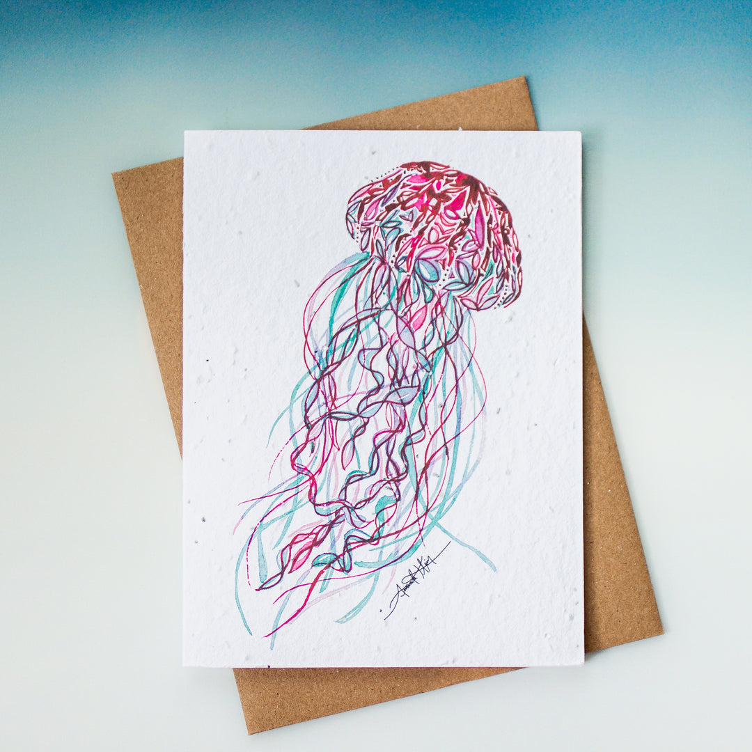 Plantable Seed Paper Greeting Cards (Sea)