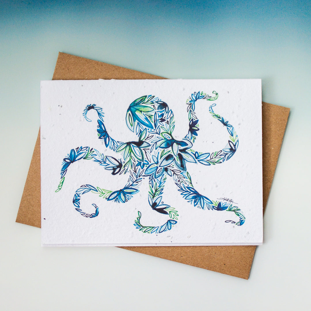 Plantable Seed Paper Greeting Cards (Sea)