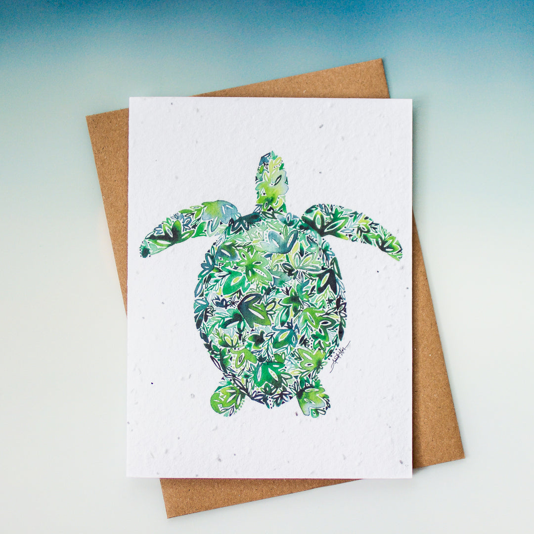 Plantable Seed Paper Greeting Cards (Sea)
