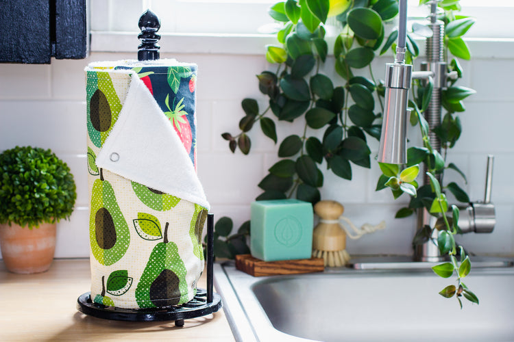 Reusable Unpaper Towels - Fruit Stand on Paper Towel Holder