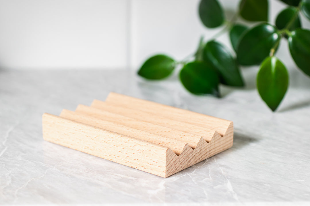 A Drop in the Ocean Tacoma Zero Waste Sustainable Living Shop Natural Wooden Soap Dish Beechwood