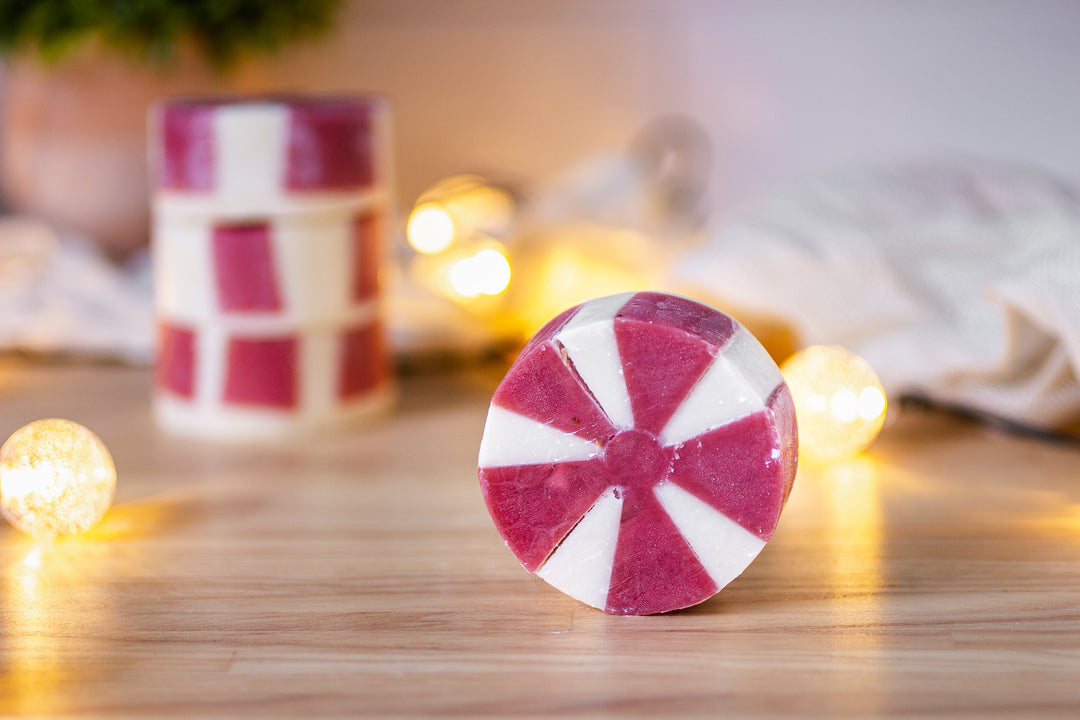 Candy Cane Hand and Body Wash Soap Bar