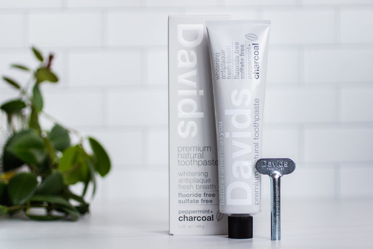 A Drop in the Ocean Tacoma Zero Waste Store Natural Toothpaste in Aluminum Tube Peppermint Charcoal