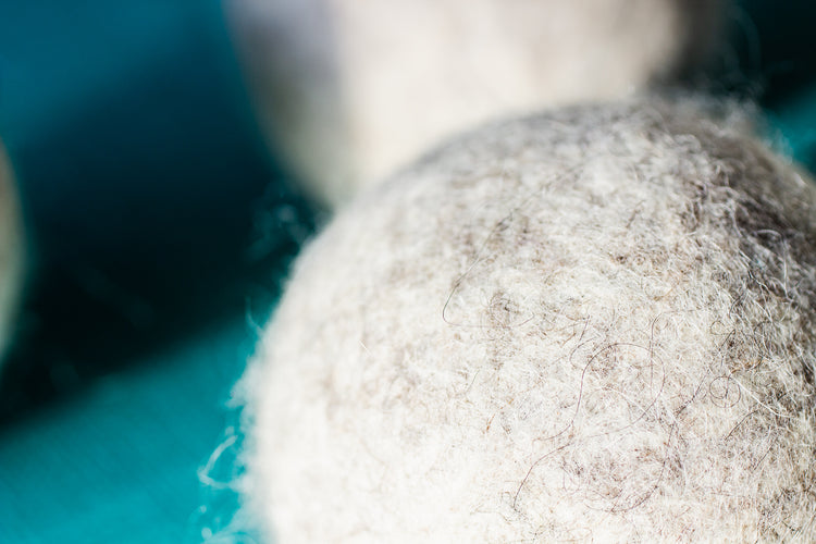 A Drop in the Ocean Zero Waste Store Reusable Wool Dryer Ball close-up