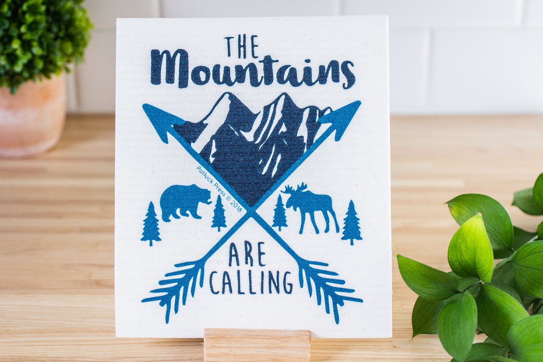 Reusable Swedish Dishcloths: The PNW Collection - The Mountains are Calling